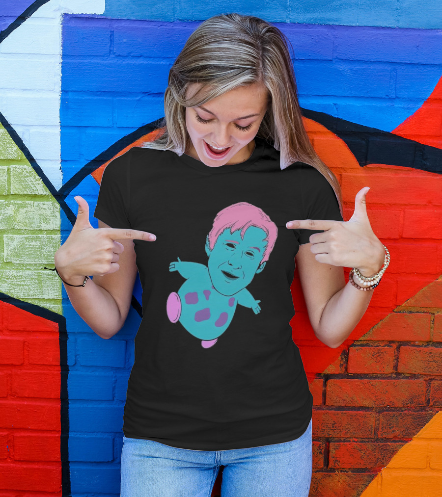 Ryan X Bibble Pink And Blue Character Fusion T-Shirt
