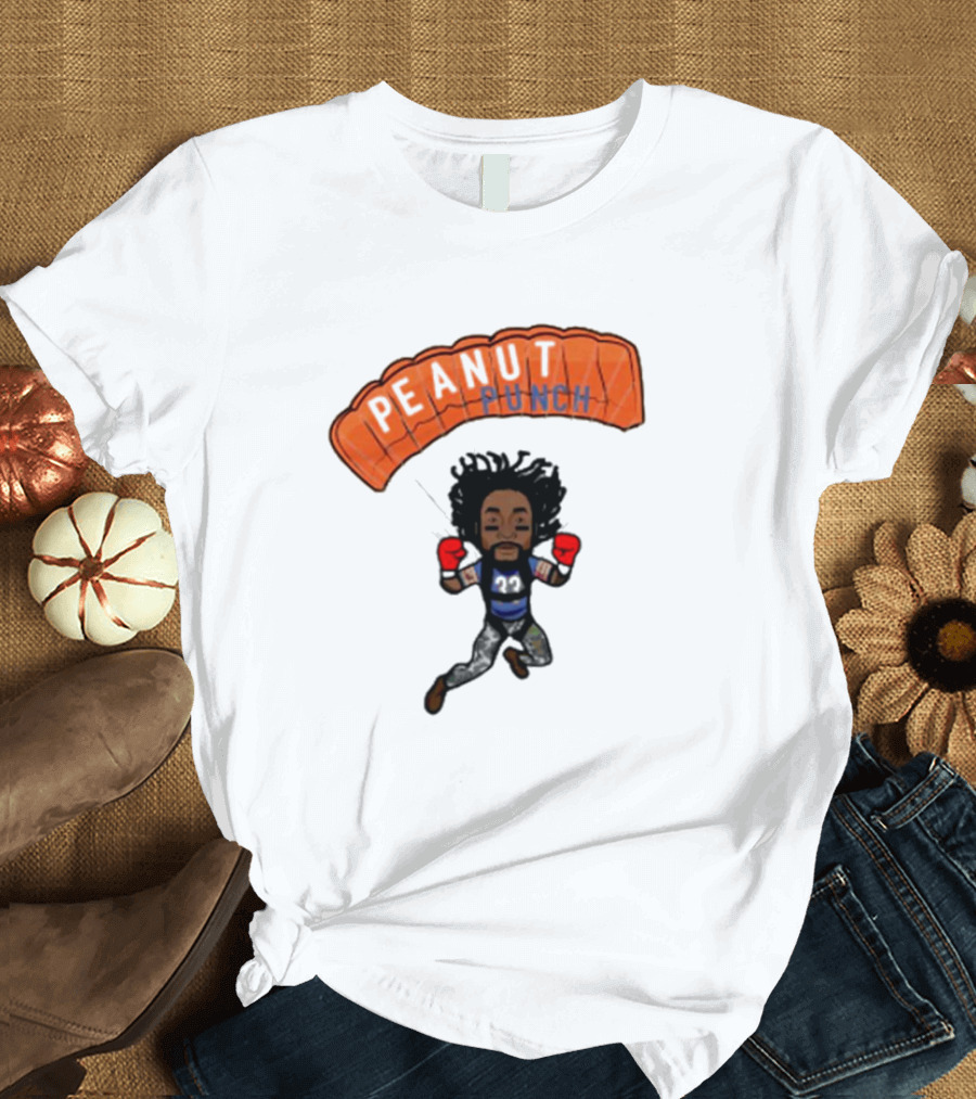 Charles Tillman Peanut Punch Parachute Skydiving Adventure T-Shirt