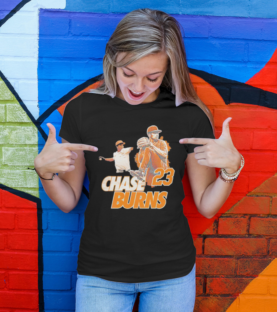 CHAS BURNS 23 Throw The Ball T-Shirt