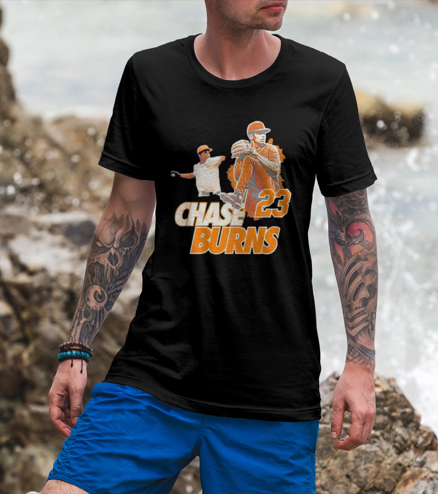 CHAS BURNS 23 Throw The Ball T-Shirt