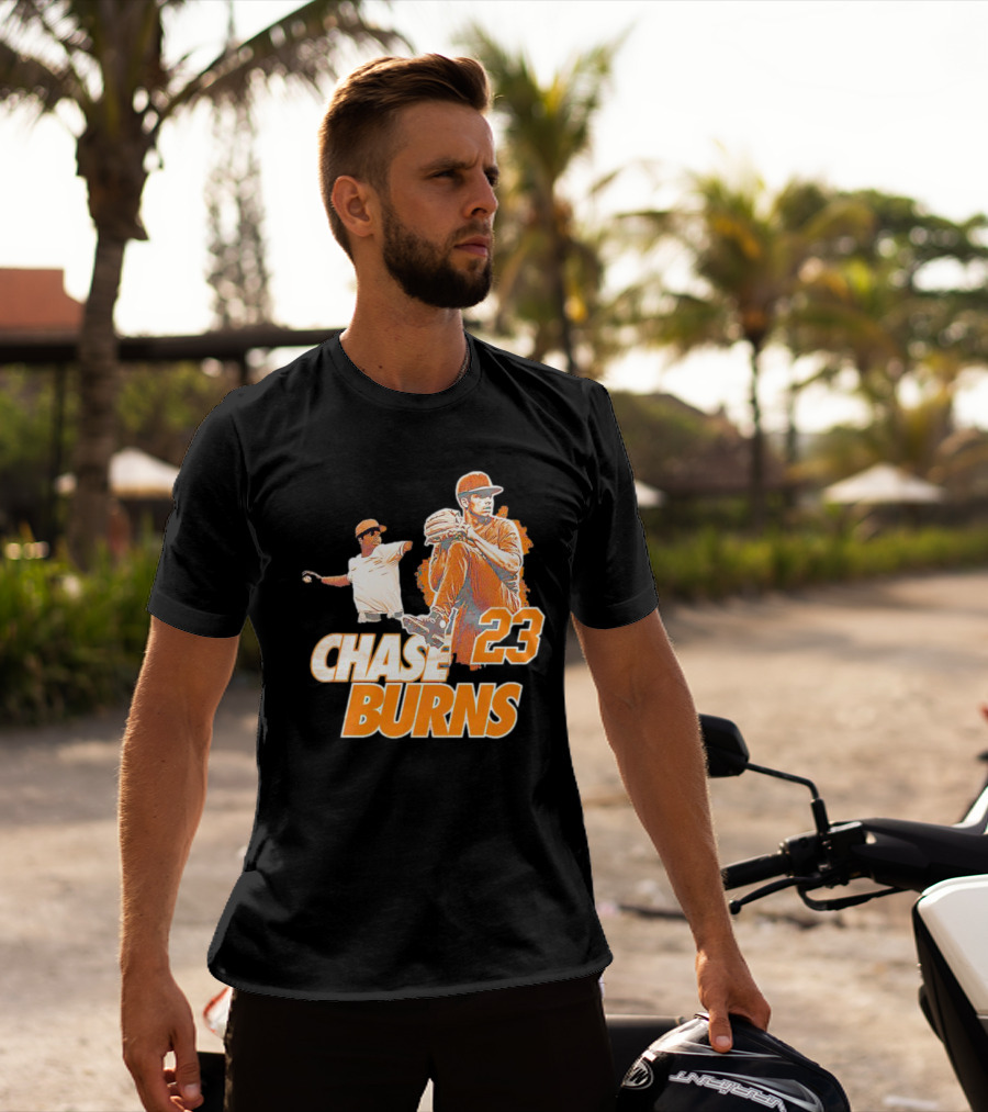 CHAS BURNS 23 Throw The Ball T-Shirt