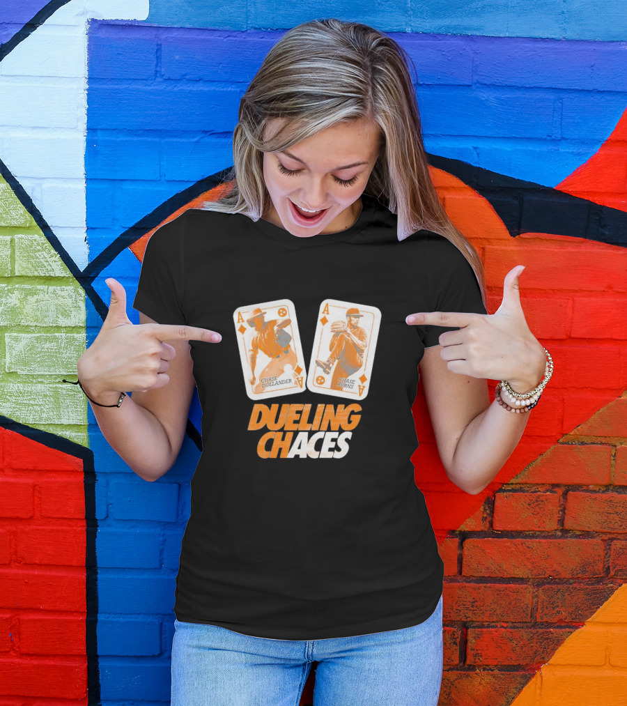 Dueling Chaces Chase Dollander Chase Burns Playing Cards T-Shirt