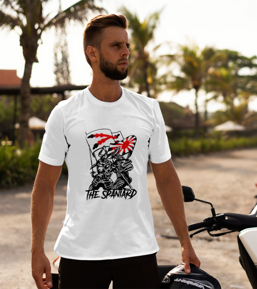 The Spaniard Knight With Dual Red Flags T-Shirt