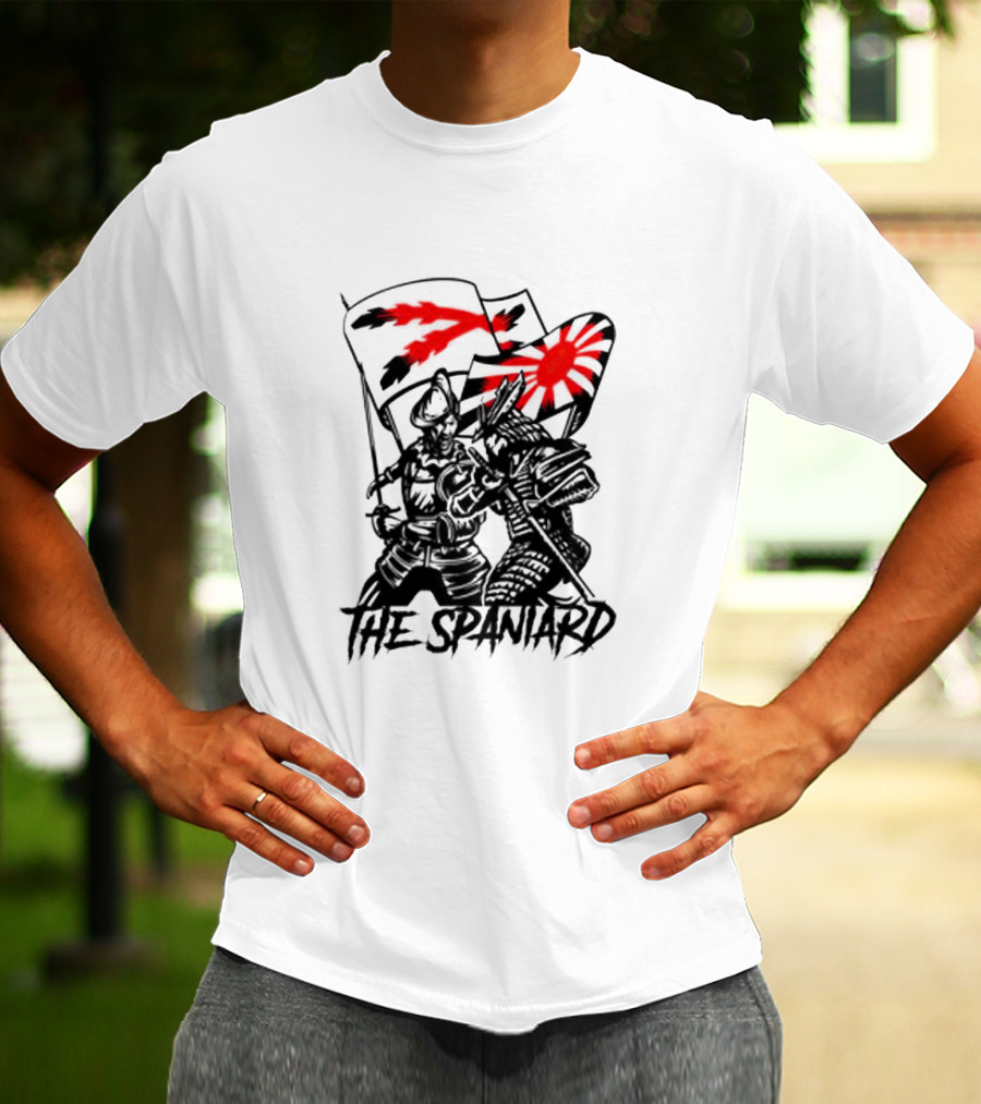 The Spaniard Knight With Dual Red Flags T-Shirt