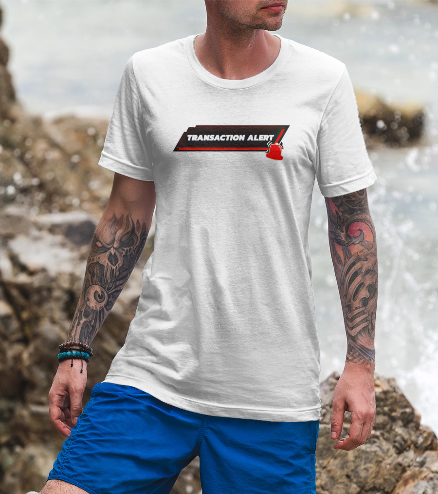Transaction Alert Notification With Red Bell T-Shirt