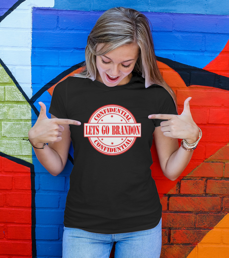 Let's Go Brandon Confidential Stamp T-Shirt