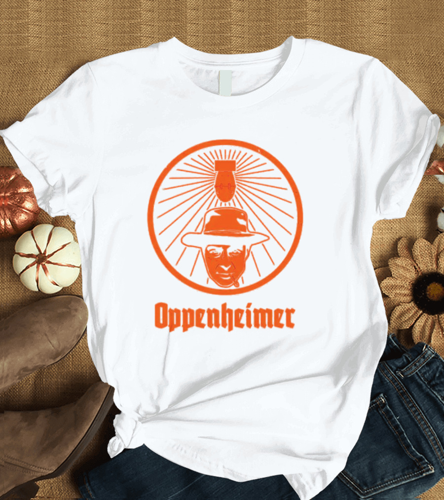 Oppenheimer Atom Meister Iconic Bomb Hat T-Shirt