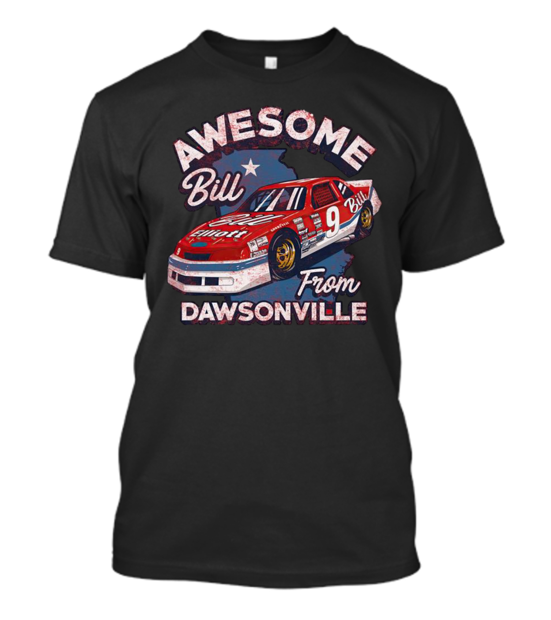 Awesome Bill Elliott From Dawsonville Racing Legend Number Nine T-Shirt