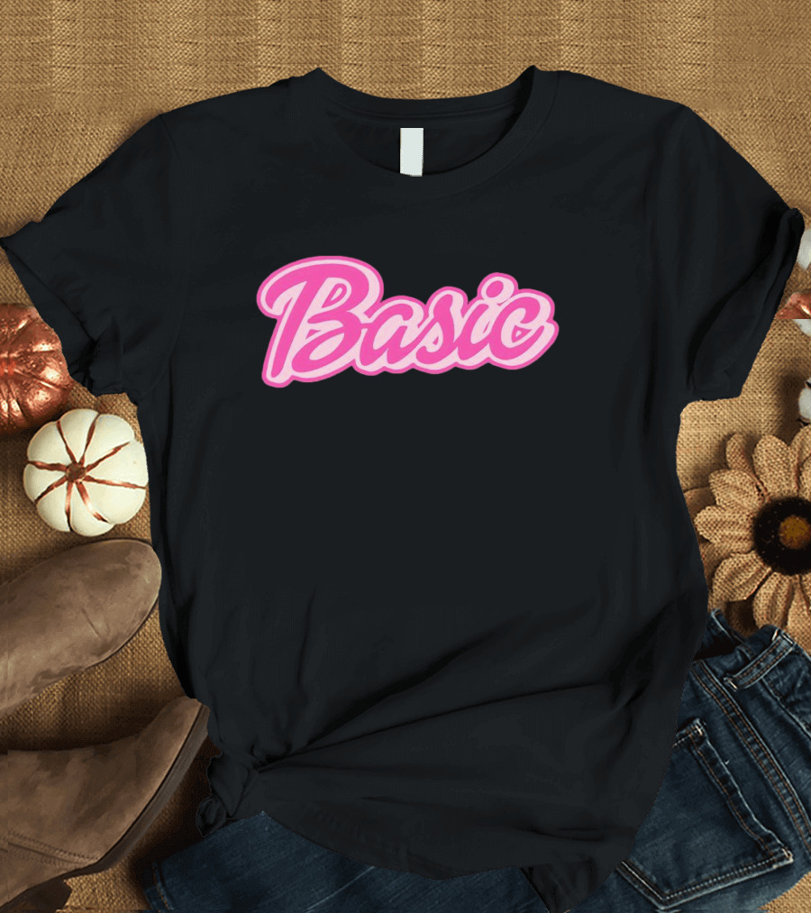 Basic Barbie Pink Script T-Shirt