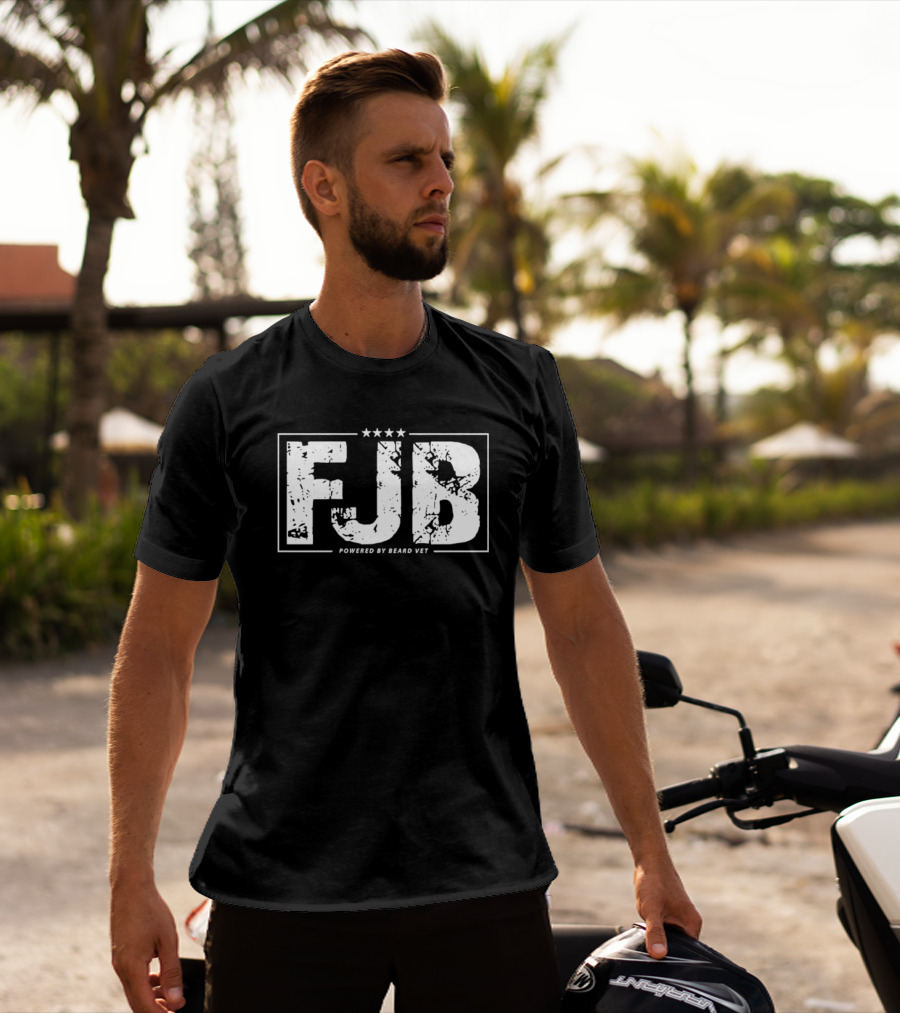 FJB Powered By Beard Vet Three Stars Grunge T-Shirt