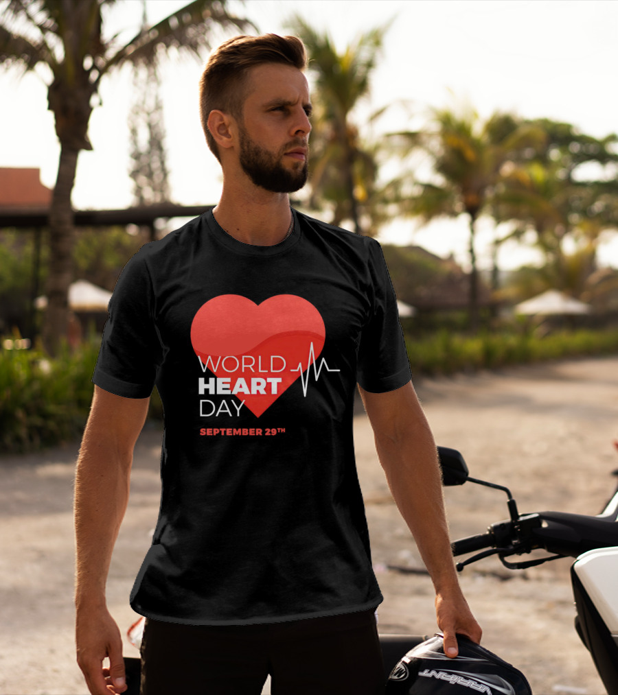 World Heart Day September 29th Heartbeat T-Shirt