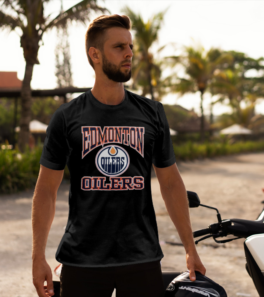 NHL Edmonton Oilers Vintage Logo Classic Team T-Shirt