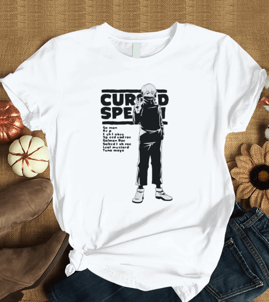 Cursed Speech Jujutsu Kaisen Toge Inumaki Sa Mon Shake Salmon Roe Tuna Mayo T-Shirt