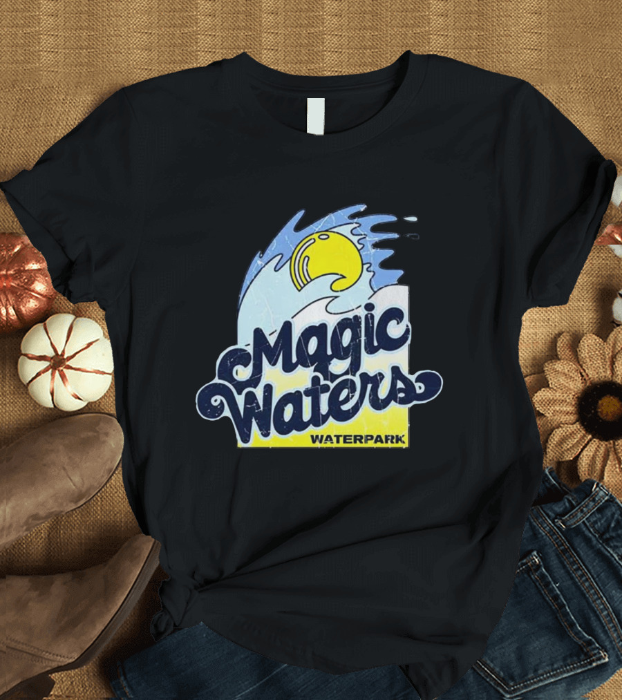 Magic Waters Waterpark Wave And Sun T-Shirt
