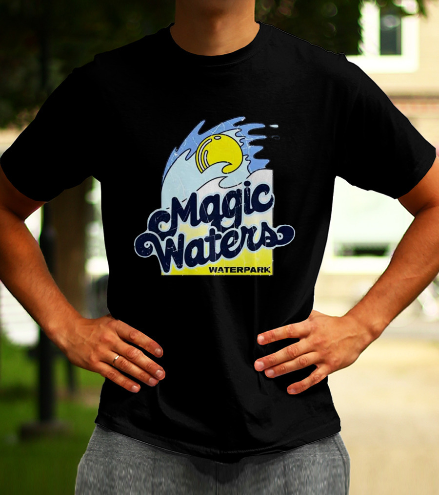 Magic Waters Waterpark Wave And Sun T-Shirt
