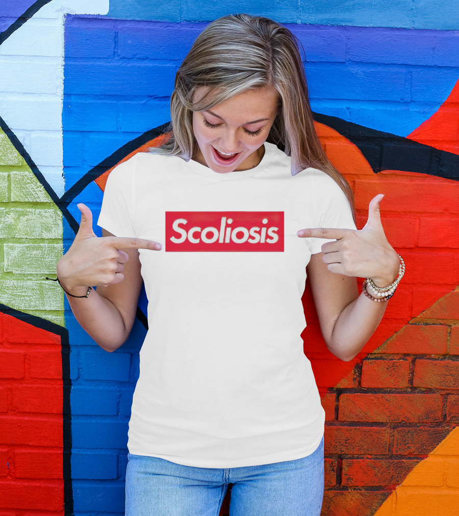 Scoliosis Red Box T-Shirt