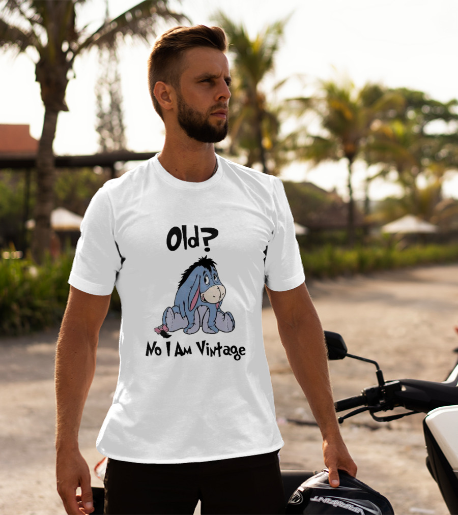 Eeyore Old No I Am Vintage Retro Style Disney Character T-Shirt