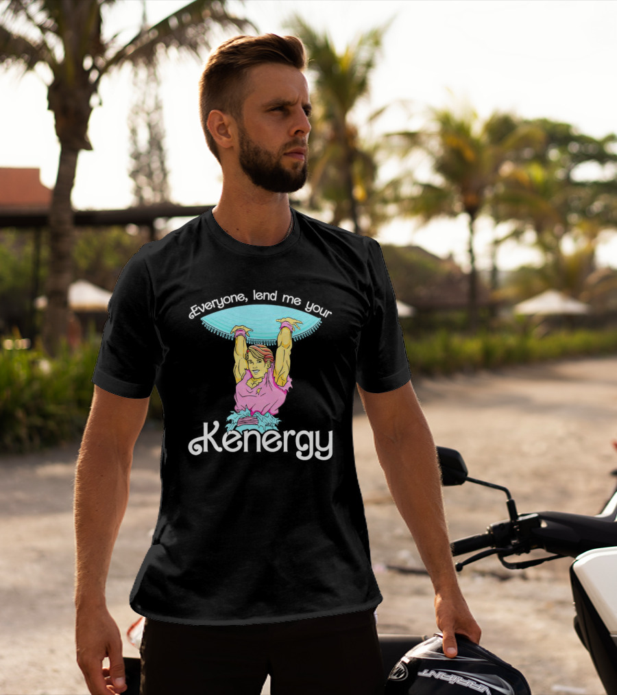 Everyone Lend Me Your Kenergy 80s Workout Style With Colorful Fitness T-Shirt