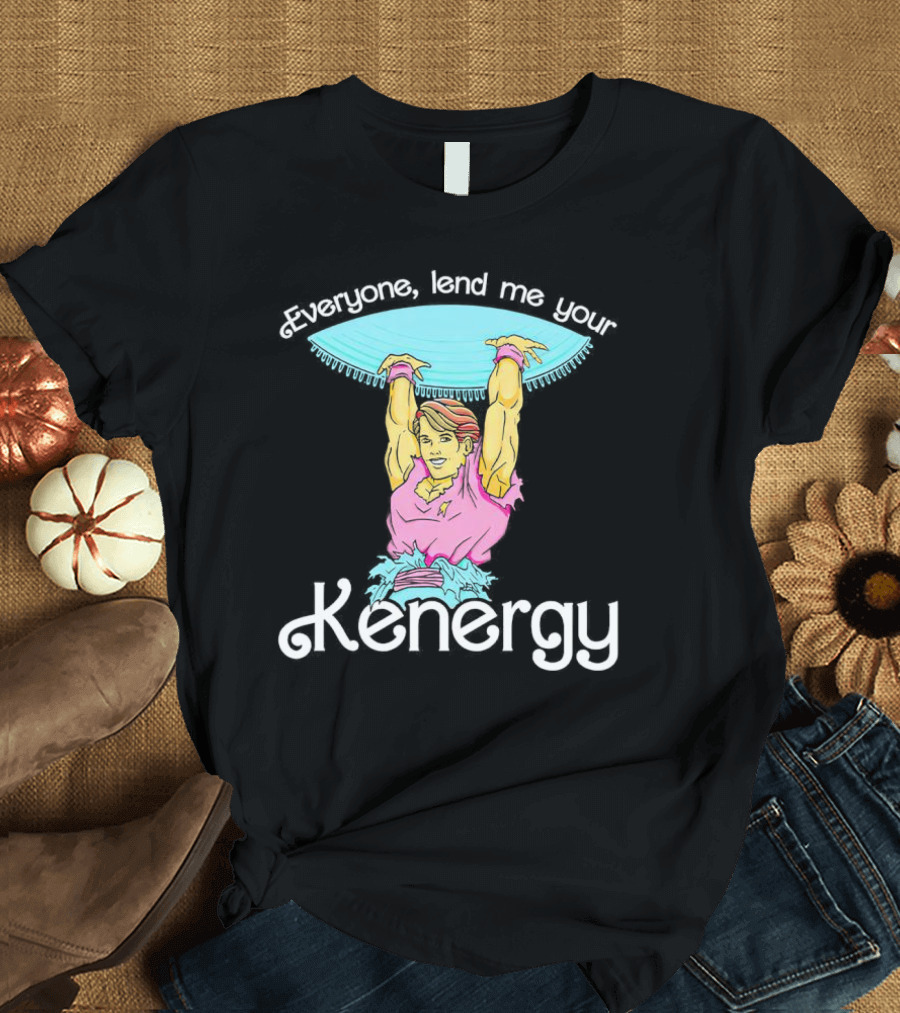 Everyone Lend Me Your Kenergy 80s Workout Style With Colorful Fitness T-Shirt