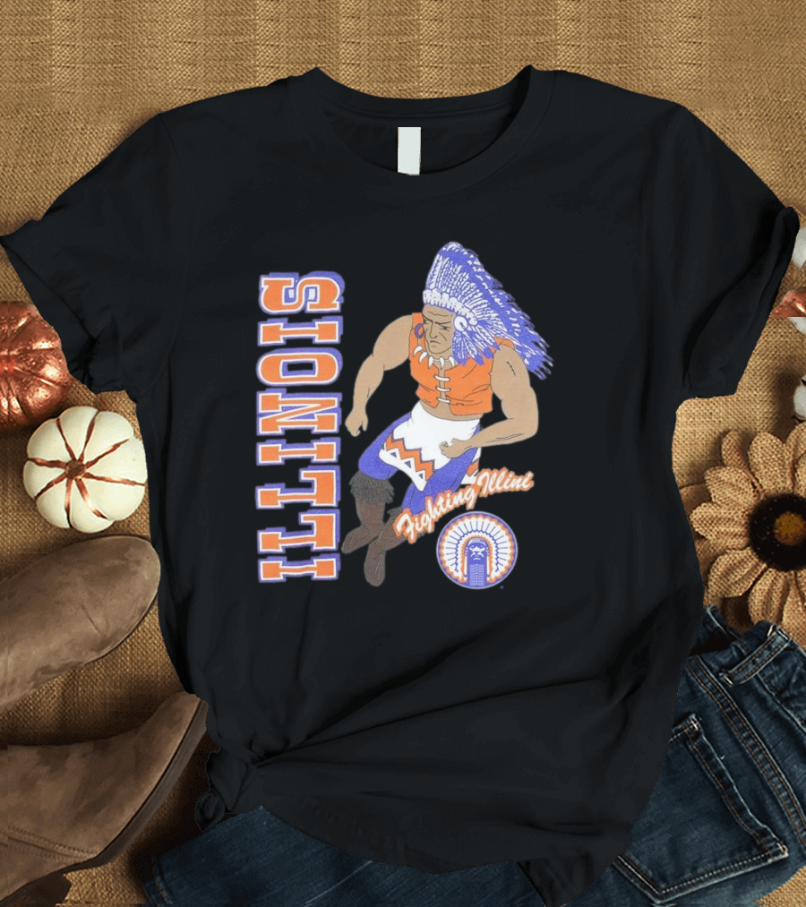 Illinois Fighting Illini Vintage Chief T-Shirt