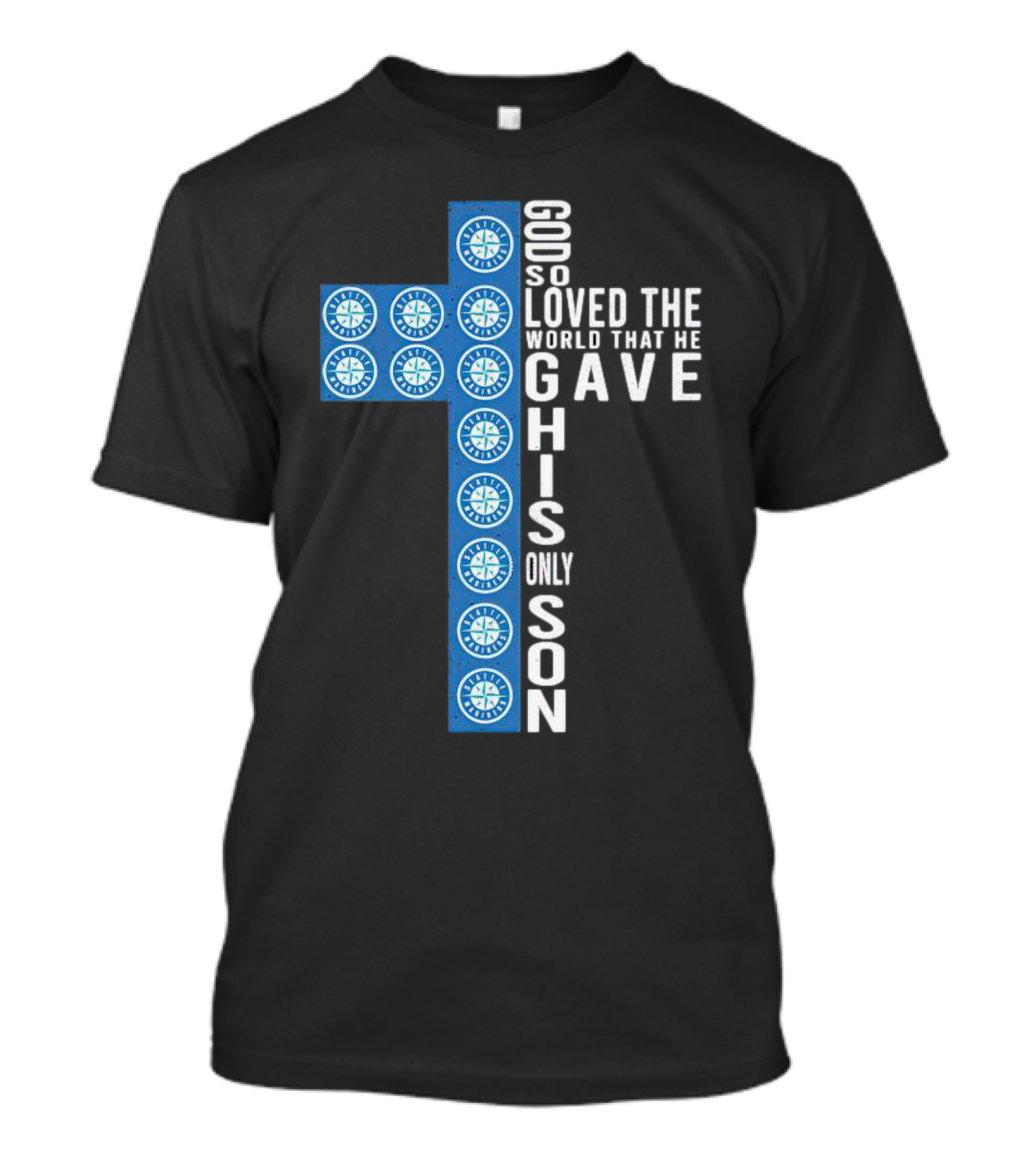 Mariners Cross God So Loved The World That He Gave His Only Son T-Shirt