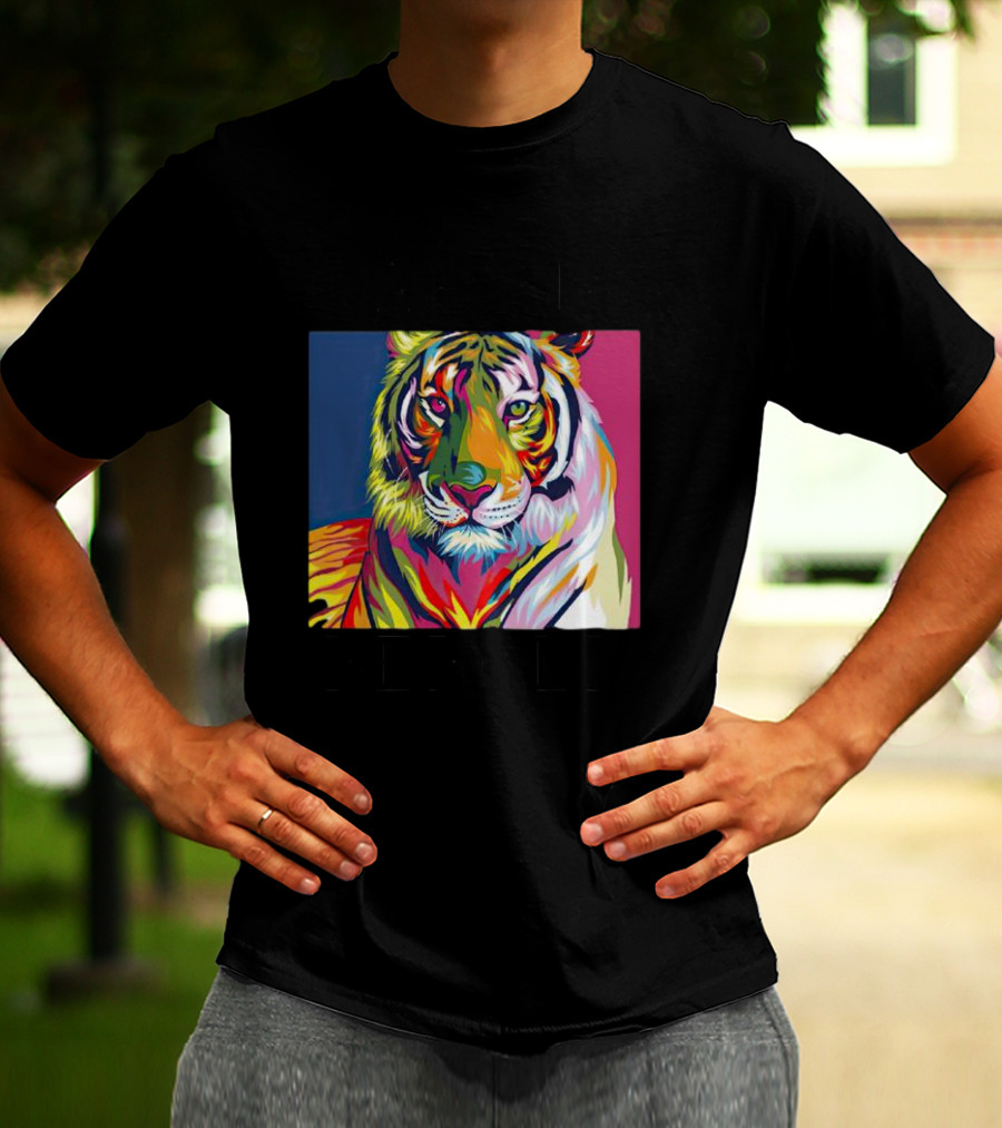 Dareto Be Bold Colorful Tiger T-Shirt