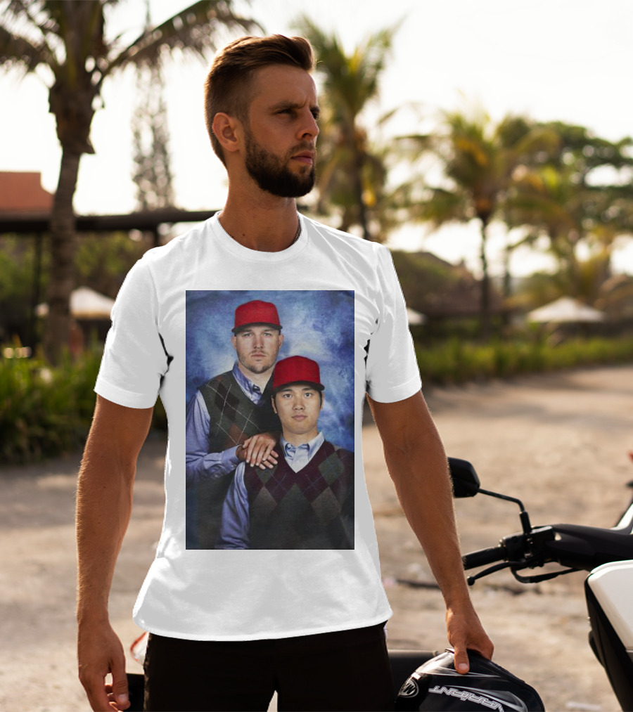 Los Angeles Angels Shohei Ohtani And Mike Trout Baseball Step Brothers Movie T-Shirt