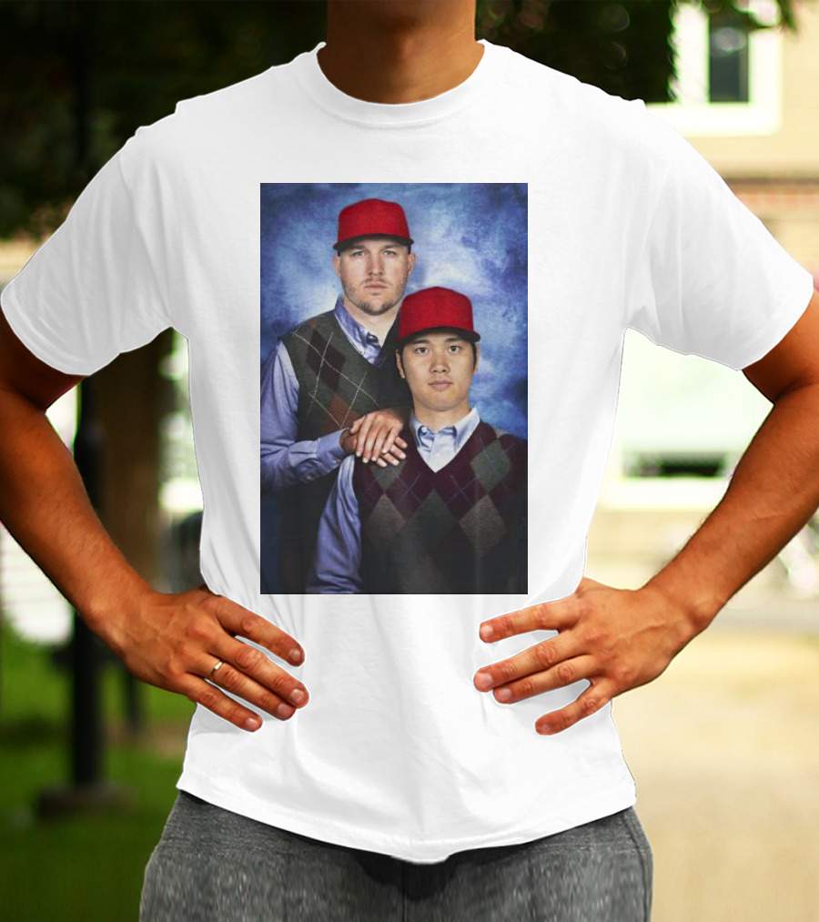 Los Angeles Angels Shohei Ohtani And Mike Trout Baseball Step Brothers Movie T-Shirt