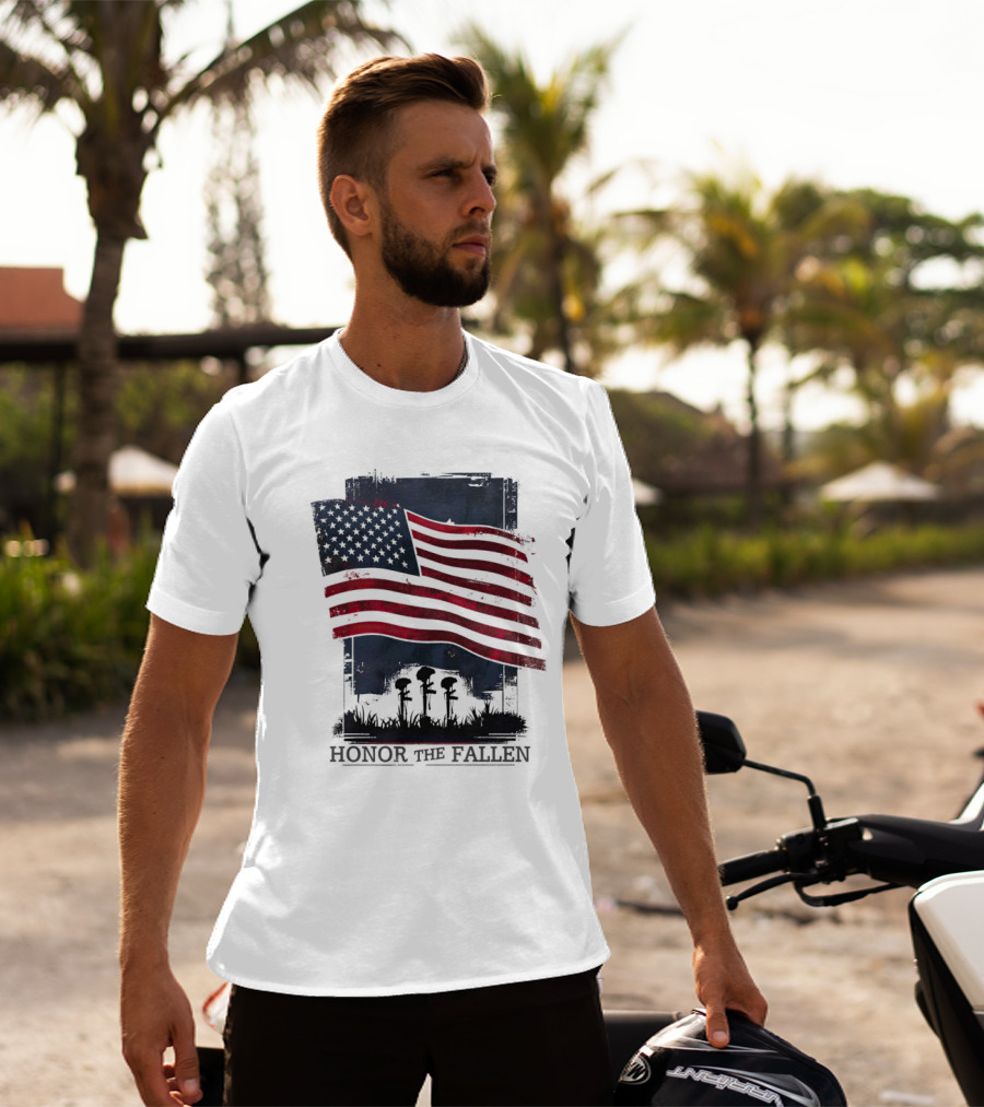 Honor The Fallen American Flag Memorial T-Shirt