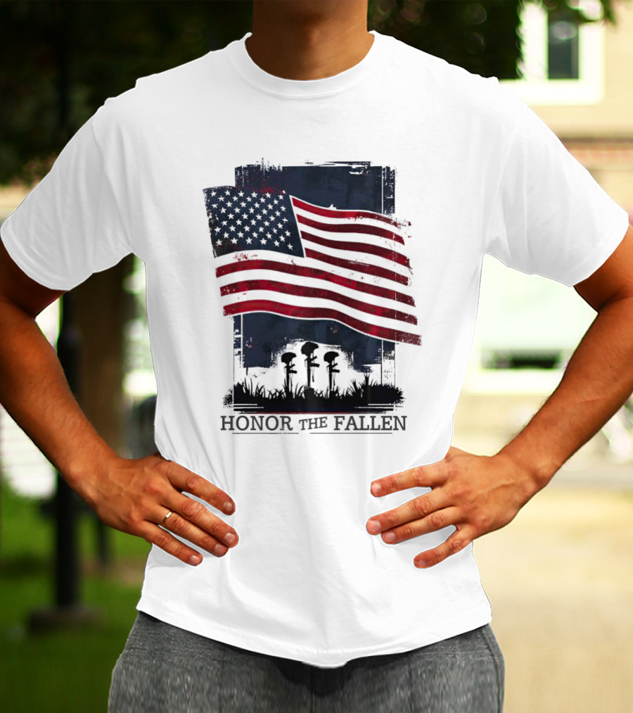 Honor The Fallen American Flag Memorial T-Shirt