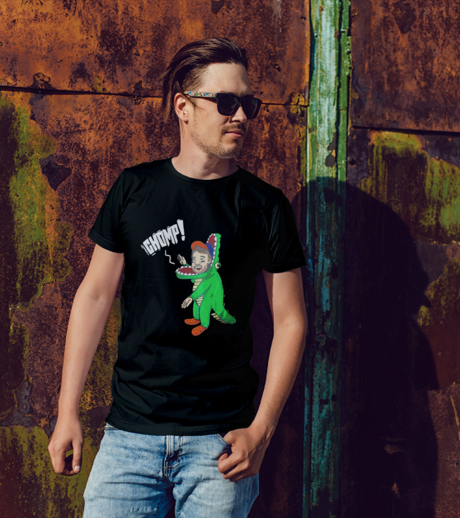 Chomp Chas McCormick Crocodile Costume Character T-Shirt