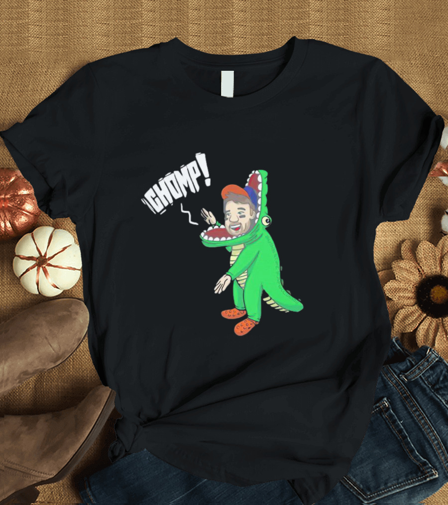 Chomp Chas McCormick Crocodile Costume Character T-Shirt