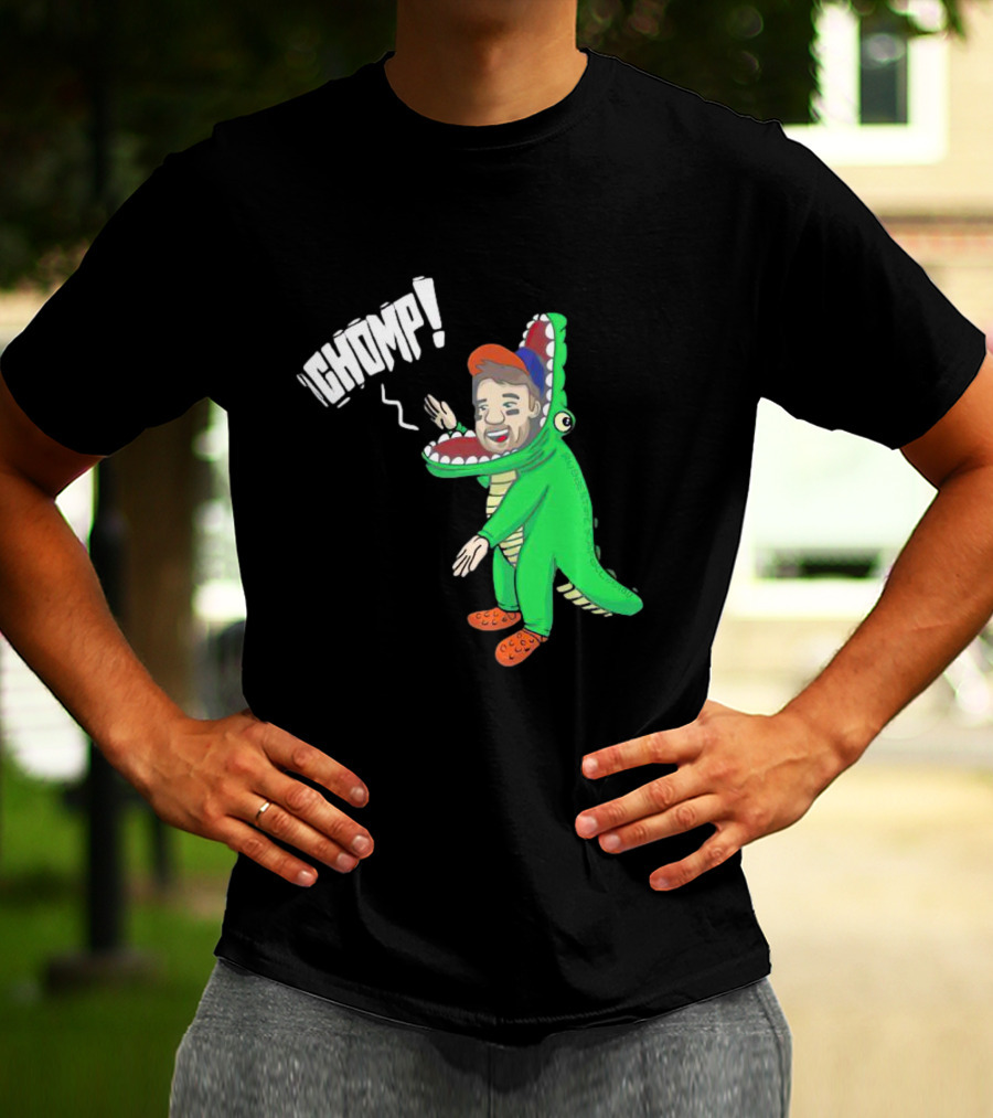 Chomp Chas McCormick Crocodile Costume Character T-Shirt