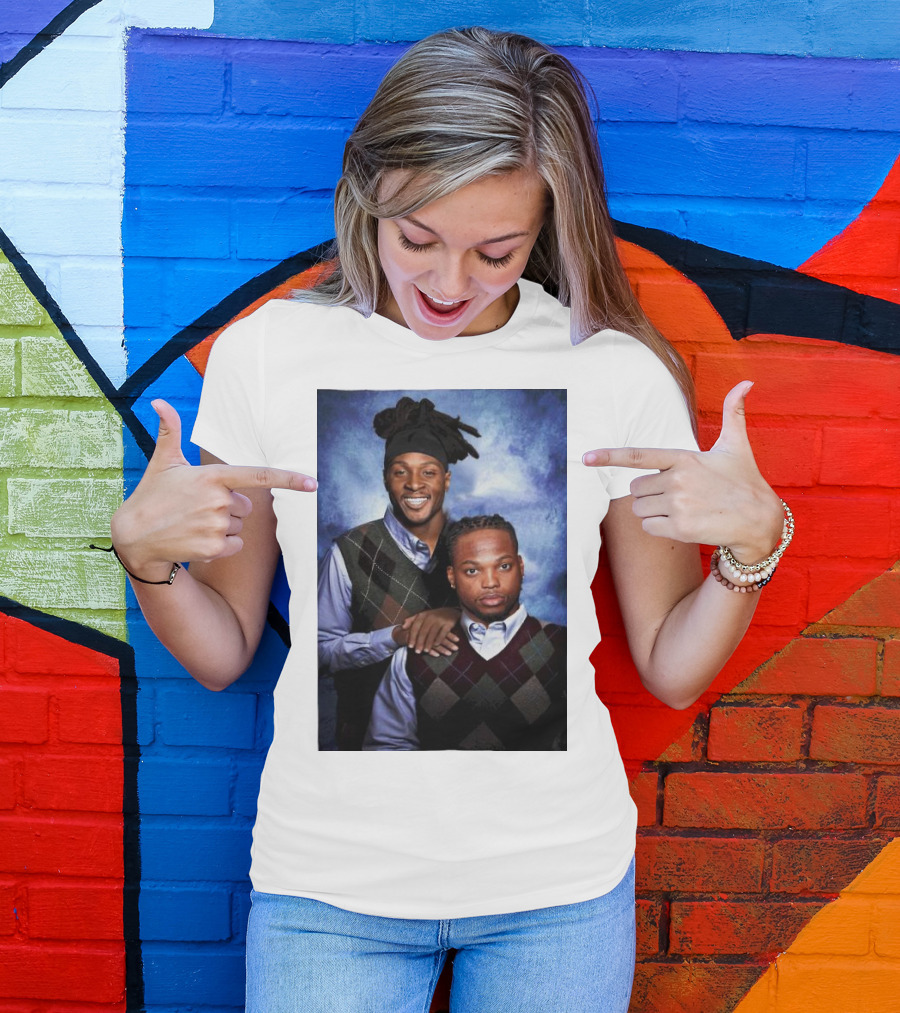 Tennessee Titans Derrick Henry DeAndre Hopkins Step Brothers Photo T-Shirt