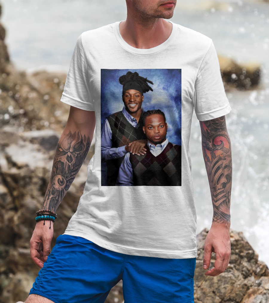 Tennessee Titans Derrick Henry DeAndre Hopkins Step Brothers Photo T-Shirt