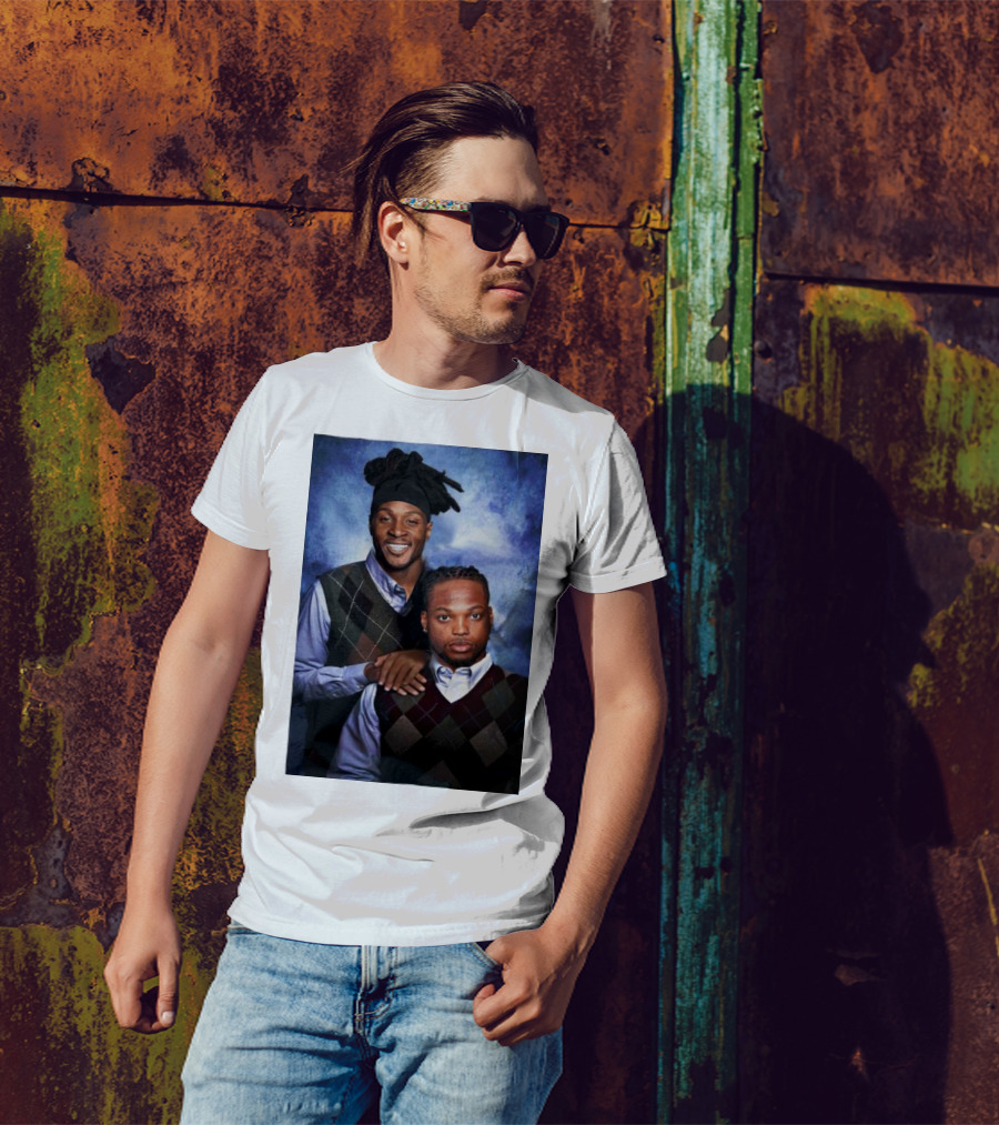 Tennessee Titans Derrick Henry DeAndre Hopkins Step Brothers Photo T-Shirt