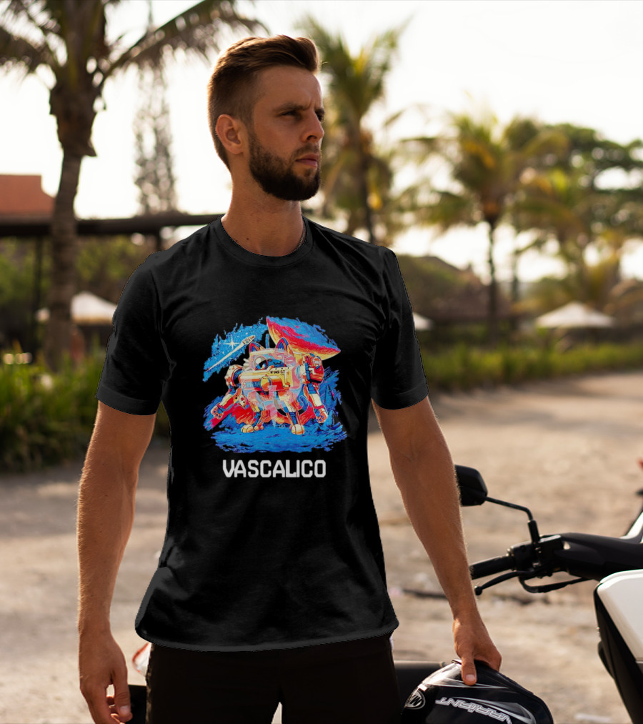 Vascalico Mech Cat Galaxy Adventure T-Shirt