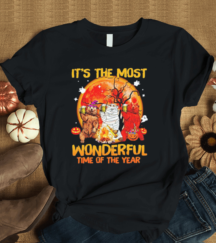 It's The Most Wonderful Time Of The Year Bear Halloween T-Shirt