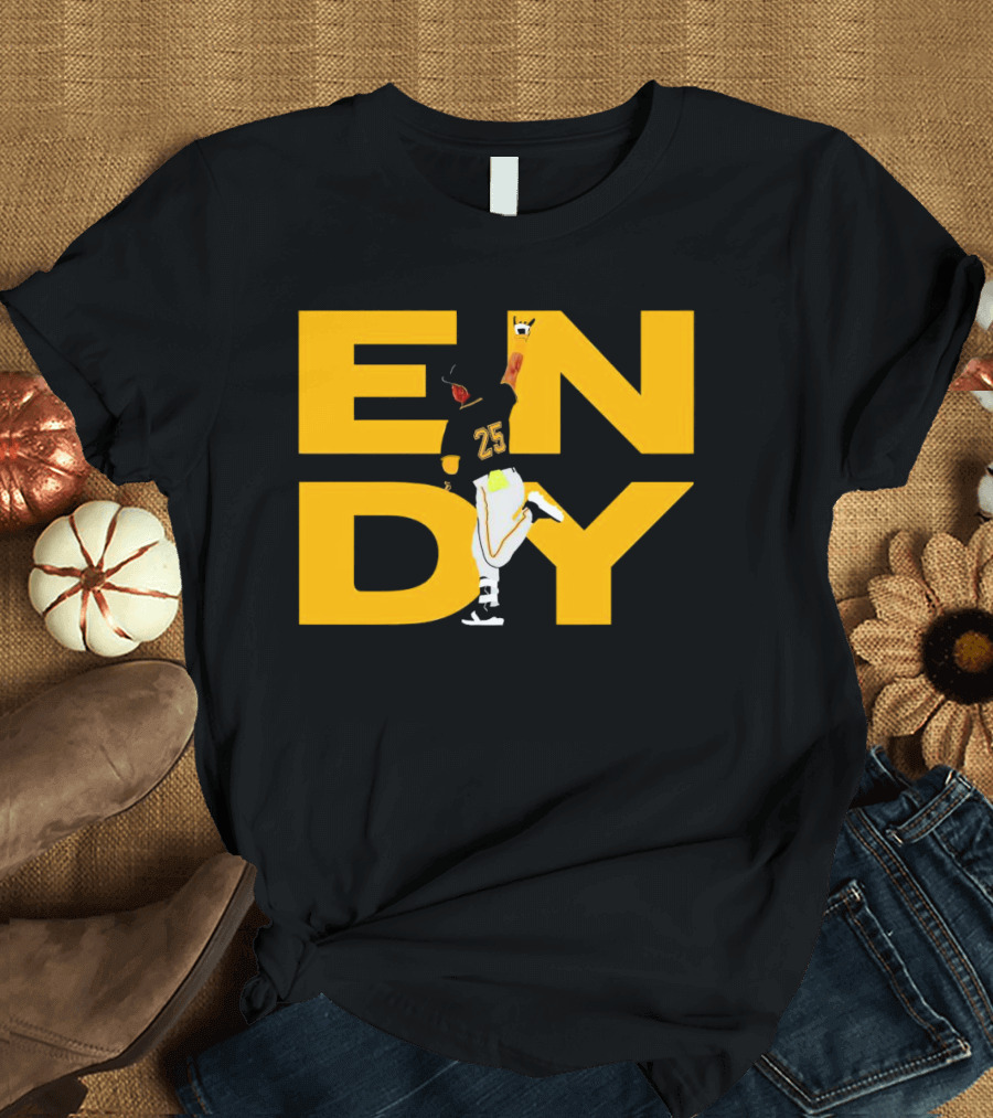 Pirates Endy Rodriguez 25 Celebration Run T-Shirt
