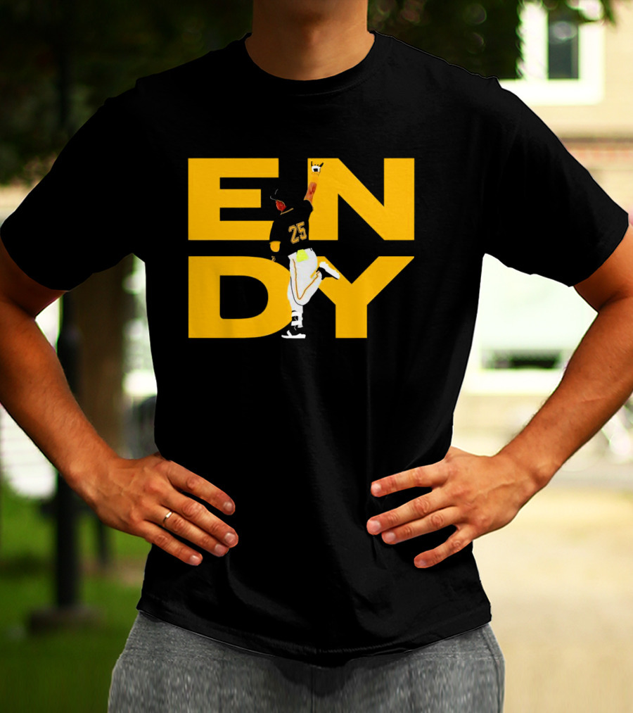 Pirates Endy Rodriguez 25 Celebration Run T-Shirt