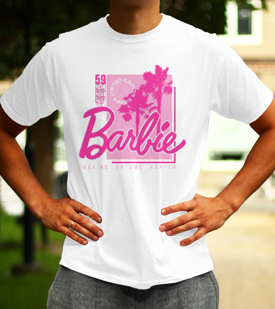 Barbie 59 Making Dreams Happen Palm Trees T-Shirt