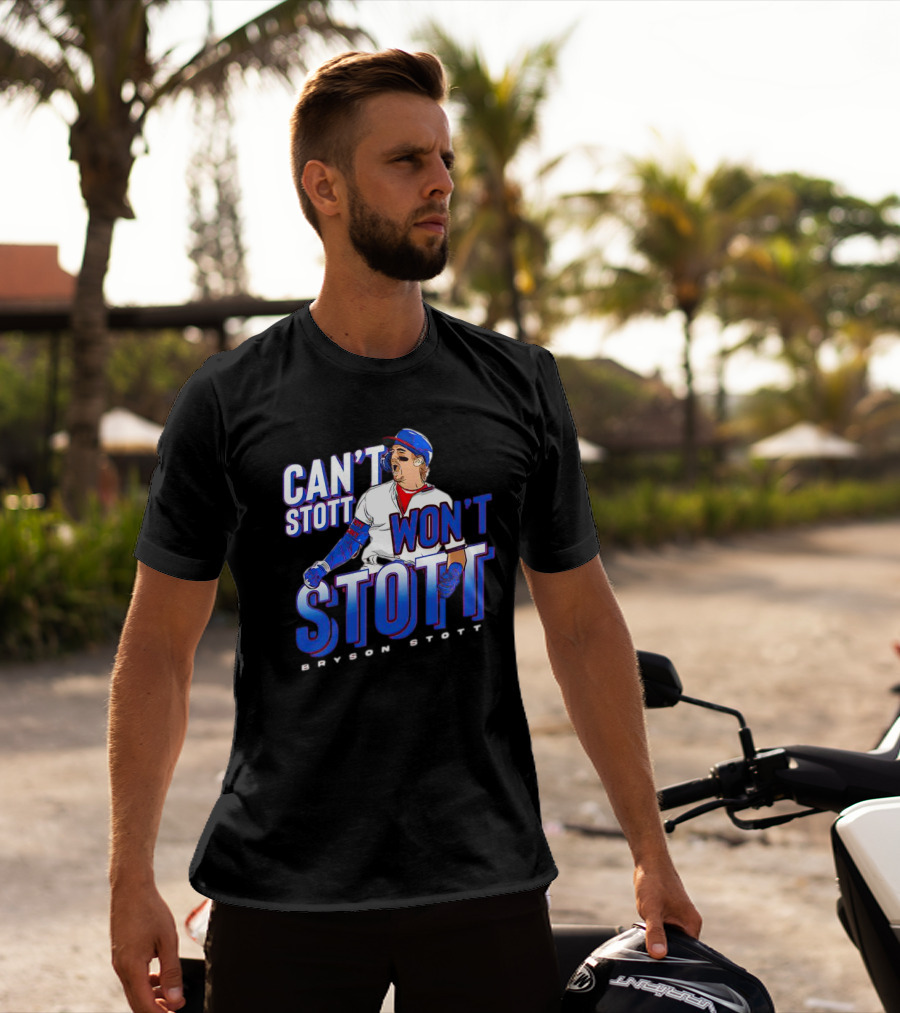 Bryson Stott Can't Stott Won't Stott Baseball Player T-Shirt