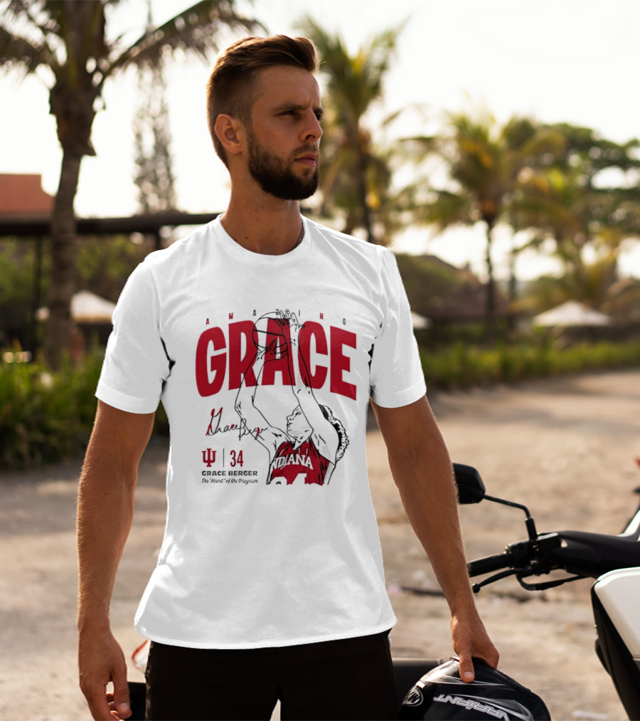 Amazing Grace Berger Indiana Fever 34 The Heart Of The Program Basketball T-Shirt