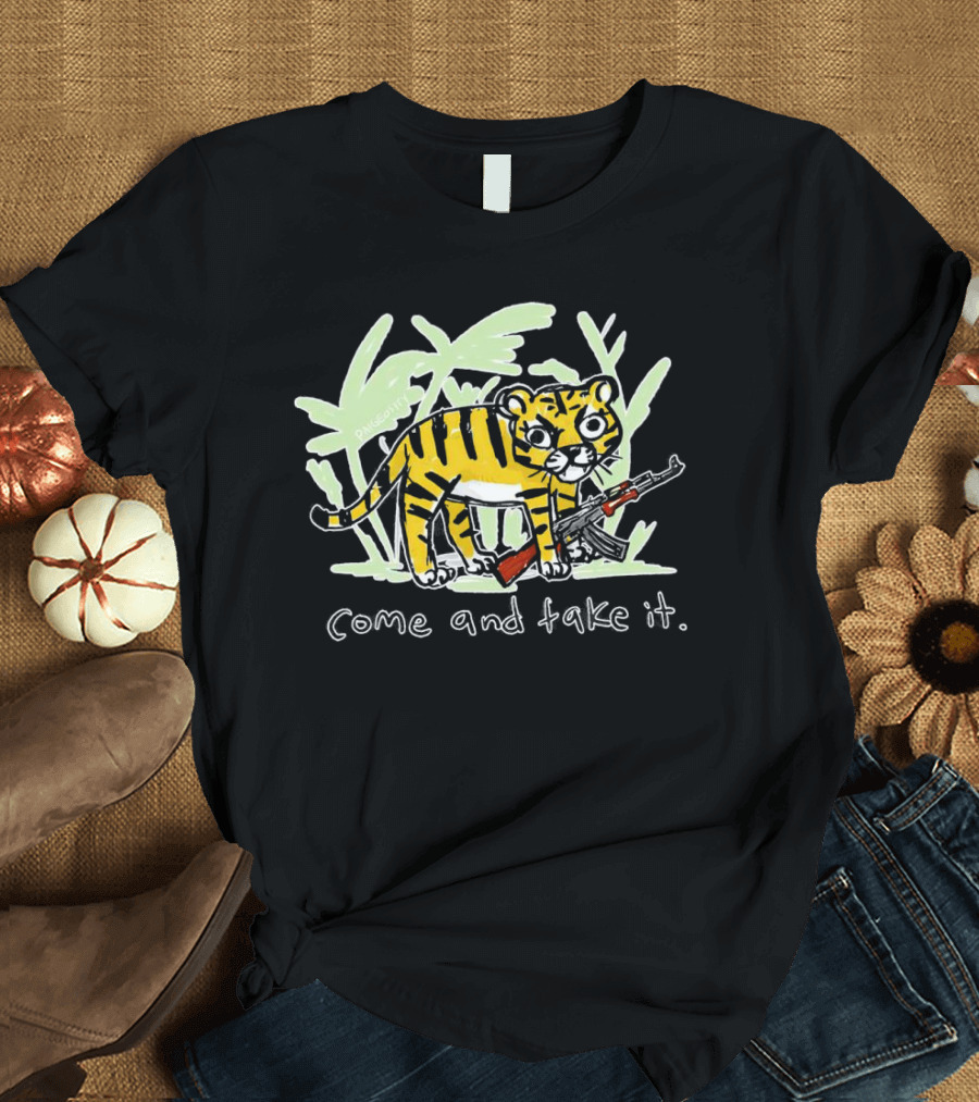 Tiger Jungle AK-47 Come And Take It T-Shirt