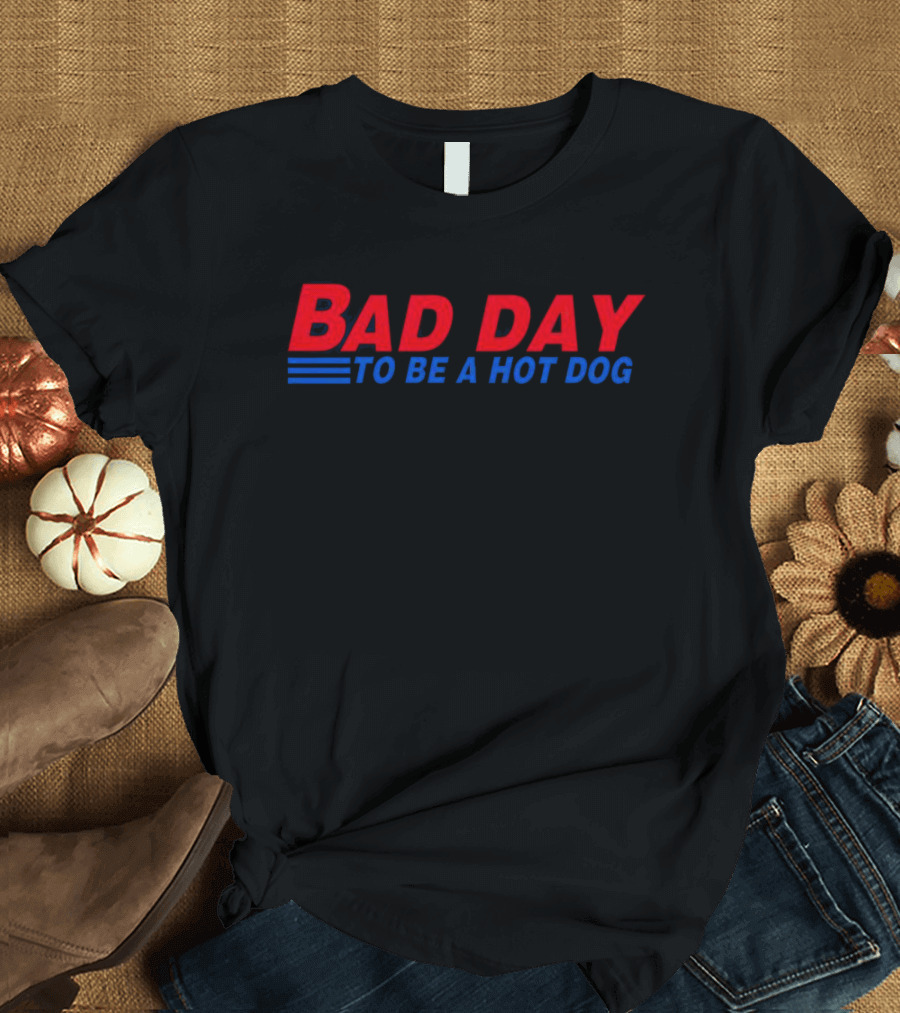 Bad Day To Be A Hot Dog Retro T-Shirt
