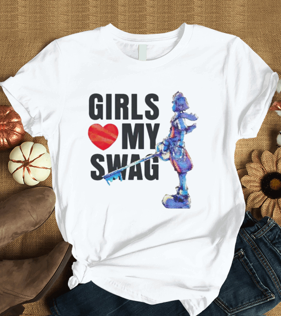 Girls Love My Swag Kingdom Hearts Keyblade Character T-Shirt