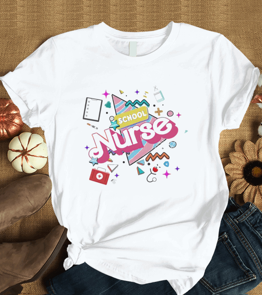 Barbie School Nurse Retro Fun Elements T-Shirt