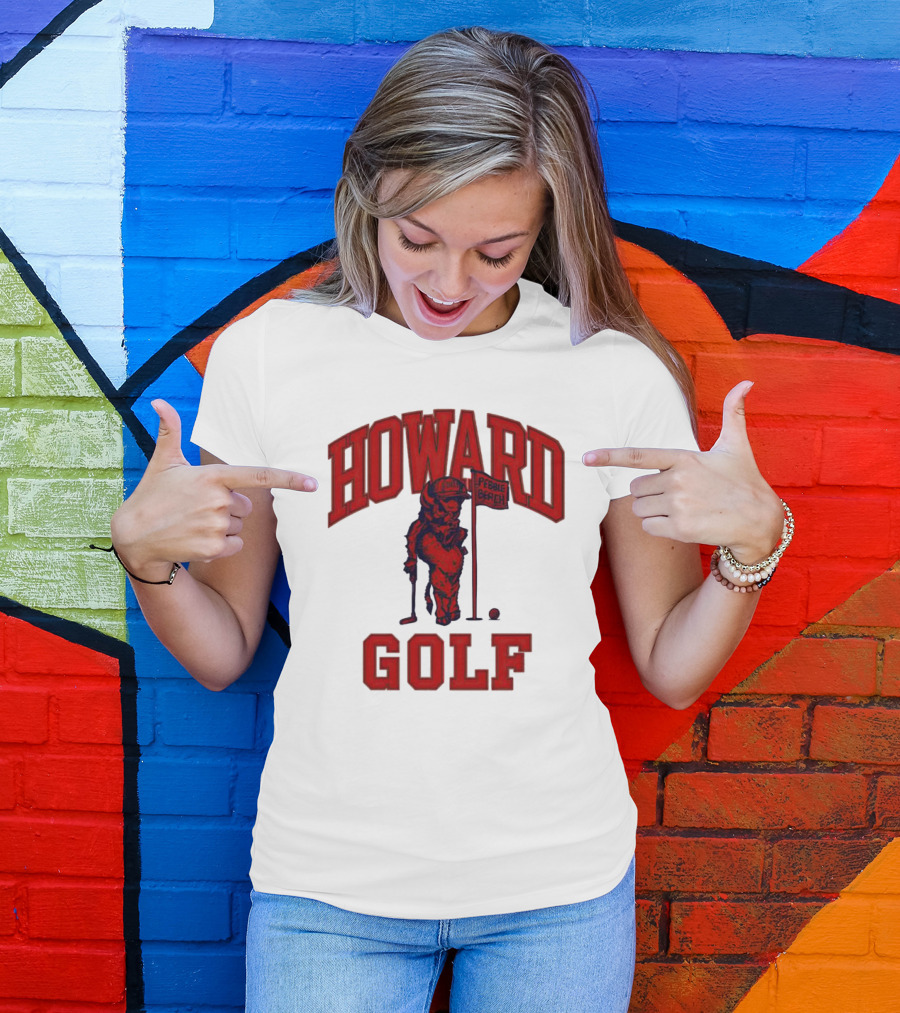 Howard Golf Pebble Beach Vintage Style Bull Golfer T-Shirt