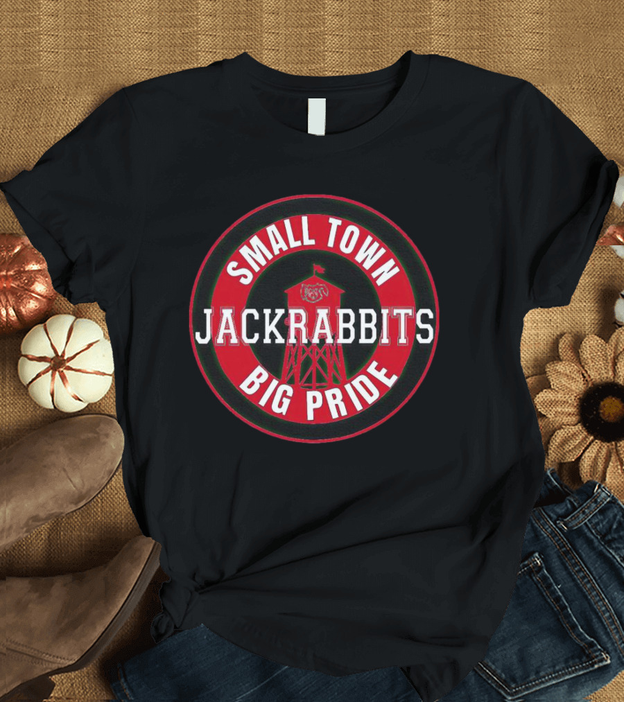 Jackrabbits Small Town Big Pride Watertower Emblem T-Shirt
