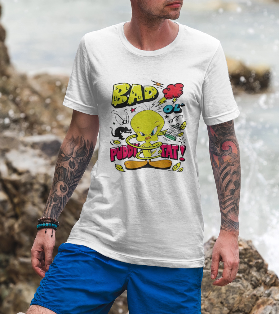 Tweety Bad Ol Puddy Tat T-Shirt